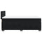 vidaXL Box Spring Bed with Mattress Black 90x190 cm Velvet