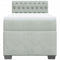 vidaXL Box Spring Bed with Mattress Light Grey 90x190 cm Velvet