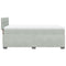 vidaXL Box Spring Bed with Mattress Light Grey 90x190 cm Velvet