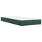 vidaXL Box Spring Bed with Mattress Dark Green 90x190 cm Velvet