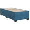 vidaXL Box Spring Bed with Mattress Dark Blue 90x190 cm Velvet