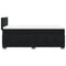 vidaXL Box Spring Bed with Mattress Black 90x190 cm Velvet