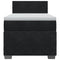 vidaXL Box Spring Bed with Mattress Black 90x200 cm Velvet
