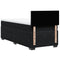vidaXL Box Spring Bed with Mattress Black 90x200 cm Velvet