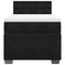 vidaXL Box Spring Bed with Mattress Black 90x200 cm Velvet