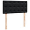 vidaXL Box Spring Bed with Mattress Black 90x200 cm Velvet