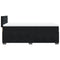 vidaXL Box Spring Bed with Mattress Black 90x200 cm Velvet