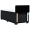 vidaXL Box Spring Bed with Mattress Black 90x200 cm Velvet