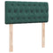 vidaXL Box Spring Bed with Mattress Dark Green 90x200 cm Velvet