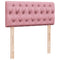 vidaXL Box Spring Bed with Mattress Pink 90x200 cm Velvet
