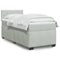 vidaXL Box Spring Bed with Mattress Light Grey 90x200 cm Velvet