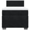 vidaXL Box Spring Bed with Mattress Black 90x200 cm Velvet