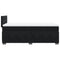 vidaXL Box Spring Bed with Mattress Black 90x200 cm Velvet
