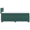 vidaXL Box Spring Bed with Mattress Dark Green 90x200 cm Velvet