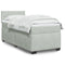 vidaXL Box Spring Bed with Mattress Light Grey 100x200 cm Velvet