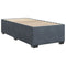 vidaXL Box Spring Bed with Mattress Dark Grey 100x200 cm Velvet