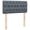 vidaXL Box Spring Bed with Mattress Dark Grey 100x200 cm Velvet