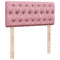 vidaXL Box Spring Bed with Mattress Pink 100x200 cm Velvet