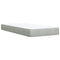 vidaXL Box Spring Bed with Mattress Light Grey 100x200 cm Velvet
