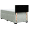 vidaXL Box Spring Bed with Mattress Light Grey 100x200 cm Velvet