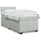 vidaXL Box Spring Bed with Mattress Light Grey 100x200 cm Velvet