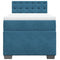 vidaXL Box Spring Bed with Mattress Dark Blue 100x200 cm Velvet