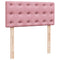 vidaXL Box Spring Bed with Mattress Pink 100x200 cm Velvet