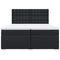 vidaXL Box Spring Bed with Mattress Black 200x200 cm Faux Leather