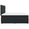 vidaXL Box Spring Bed with Mattress Black 200x200 cm Faux Leather