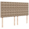vidaXL Box Spring Bed with Mattress Cappuccino 200x200 cm Faux Leather