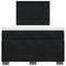 vidaXL Box Spring Bed with Mattress Black 120x190 cm Small Double Velvet