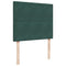 vidaXL Box Spring Bed with Mattress Dark Green 120x190 cm Small Double Velvet