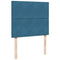 vidaXL Box Spring Bed with Mattress Blue 120x190 cm Small Double Velvet