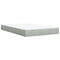 vidaXL Box Spring Bed with Mattress Light Grey 120x190 cm Small Double Velvet