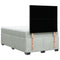 vidaXL Box Spring Bed with Mattress Light Grey 120x190 cm Small Double Velvet
