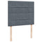 vidaXL Box Spring Bed with Mattress Dark Grey 120x190 cm Small Double Velvet