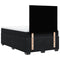 vidaXL Box Spring Bed with Mattress Black 120x190 cm Small Double Velvet