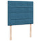 vidaXL Box Spring Bed with Mattress Blue 120x190 cm Small Double Velvet