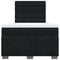 vidaXL Box Spring Bed with Mattress Black 120x190 cm Small Double Velvet