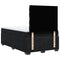 vidaXL Box Spring Bed with Mattress Black 120x190 cm Small Double Velvet