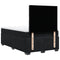 vidaXL Box Spring Bed with Mattress Black 120x190 cm Small Double Velvet