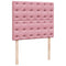 vidaXL Box Spring Bed with Mattress Pink 120x190 cm Small Double Velvet