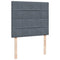 vidaXL Box Spring Bed with Mattress Dark Grey 120x200 cm Velvet