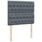 vidaXL Box Spring Bed with Mattress Dark Grey 120x200 cm Velvet