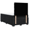 vidaXL Box Spring Bed with Mattress Black 120x200 cm Velvet