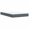 vidaXL Box Spring Bed with Mattress Dark Grey 120x200 cm Velvet