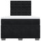 vidaXL Box Spring Bed with Mattress Black 120x200 cm Velvet