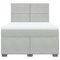 vidaXL Box Spring Bed with Mattress Light Grey 140x190 cm Velvet