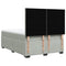 vidaXL Box Spring Bed with Mattress Light Grey 140x190 cm Velvet