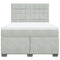 vidaXL Box Spring Bed with Mattress Light Grey 140x190 cm Velvet